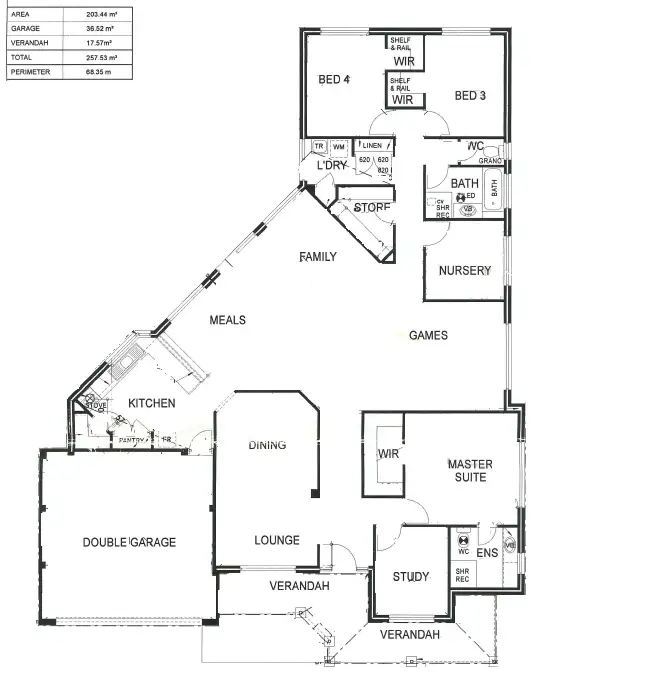Floorplan of Homely house listing, 21 Scarpview Drive, Serpentine WA 6125