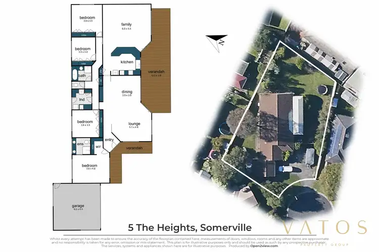 Floorplan of Homely house listing, 5 The Heights, Somerville VIC 3912