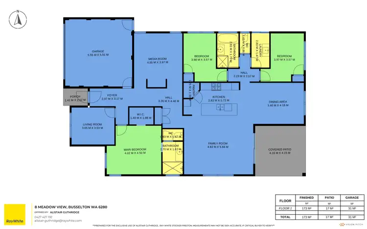 Floorplan of Homely house listing, 8 Meadow View, Busselton WA 6280