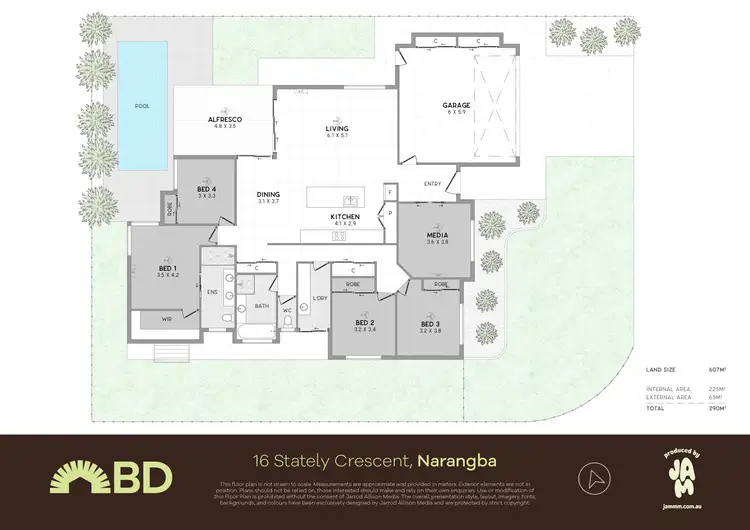Floorplan of Homely house listing, 16 Stately Crescent, Narangba QLD 4504