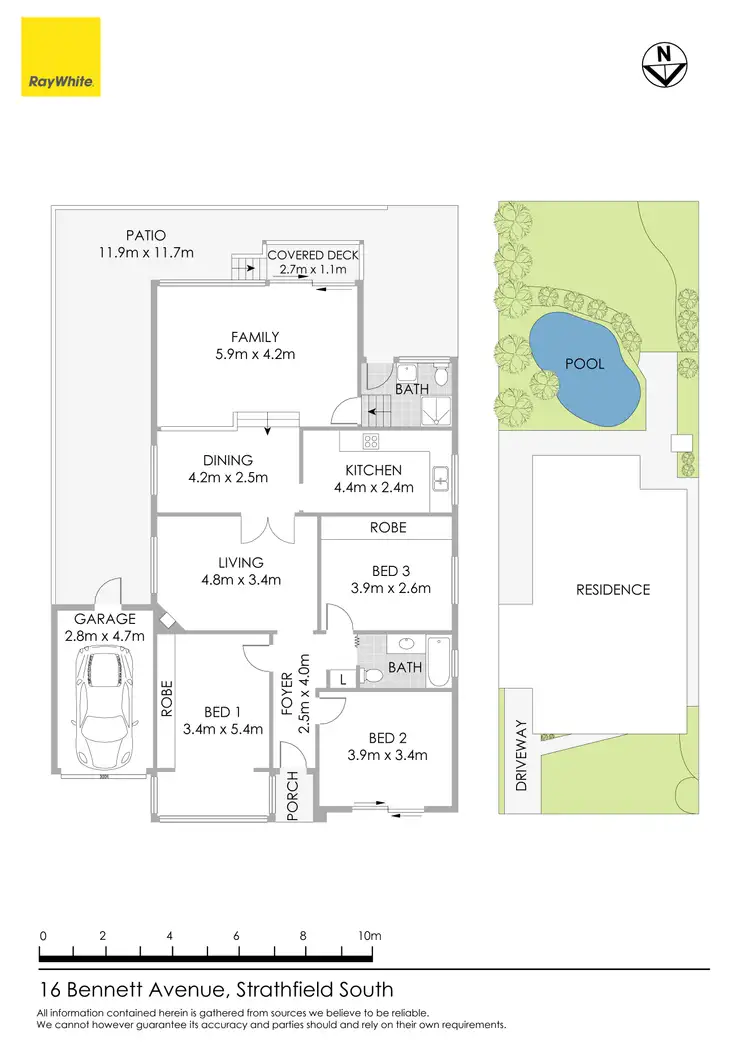 Floorplan of Homely house listing, 16 Bennett Avenue, Strathfield South NSW 2136