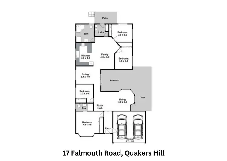 Floorplan of Homely house listing, 17 Falmouth Road, Quakers Hill NSW 2763