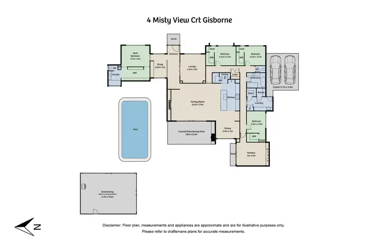 Floorplan of Homely house listing, 4 Misty View Court, Gisborne VIC 3437