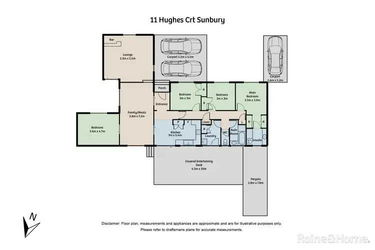 Floorplan of Homely house listing, 11 Hughes Court, Sunbury VIC 3429