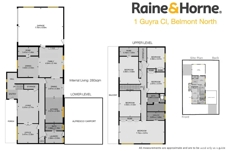 Floorplan of Homely house listing, 1 Guyra Close, Belmont North NSW 2280