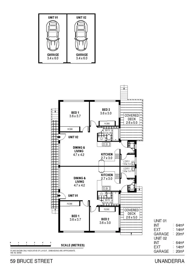 Floorplan of Homely block of units listing, 59 Bruce Street, Unanderra NSW 2526