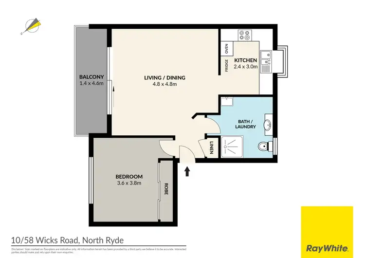 Floorplan of Homely apartment listing, 10/58 Wicks Road, North Ryde NSW 2113
