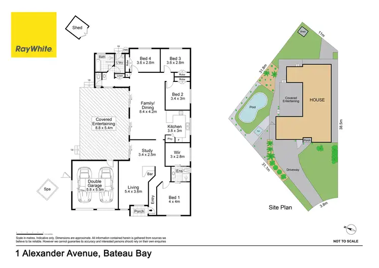 Floorplan of Homely house listing, 1 Alexander Avenue, Bateau Bay NSW 2261