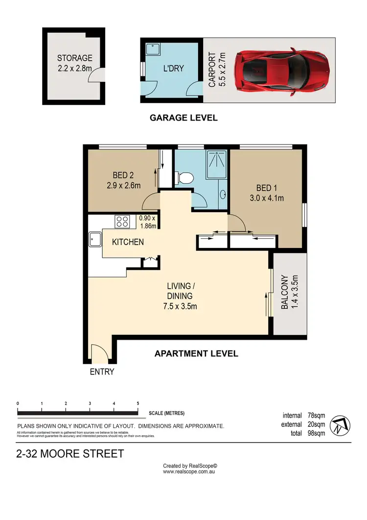 Floorplan of Homely unit listing, 2/32 Moore Street, Morningside QLD 4170