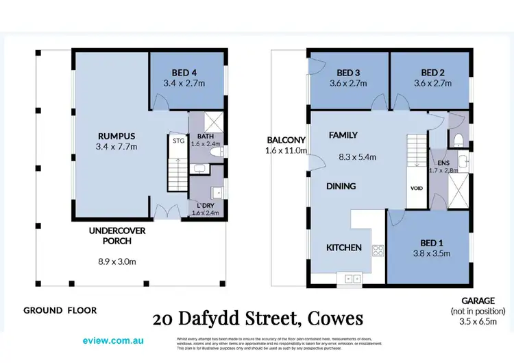 Floorplan of Homely house listing, 20 Dafydd Street, Cowes VIC 3922