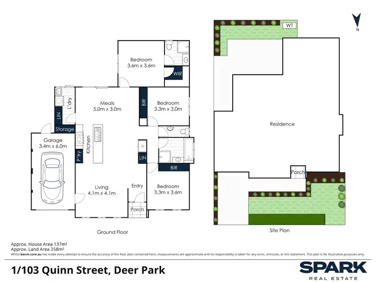 Floorplan of Homely unit listing, 1/103 Quinn Street, Deer Park VIC 3023