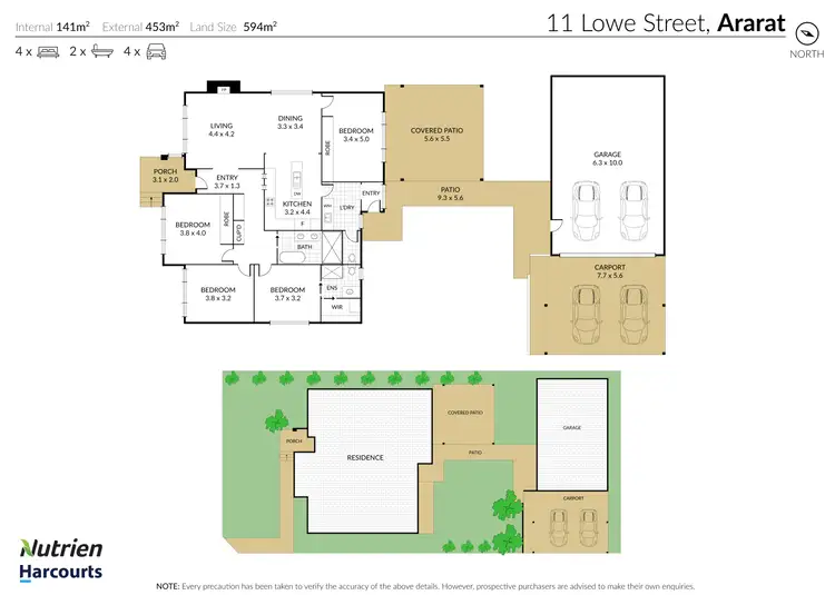 Floorplan of Homely house listing, 11 Lowe Street, Ararat VIC 3377
