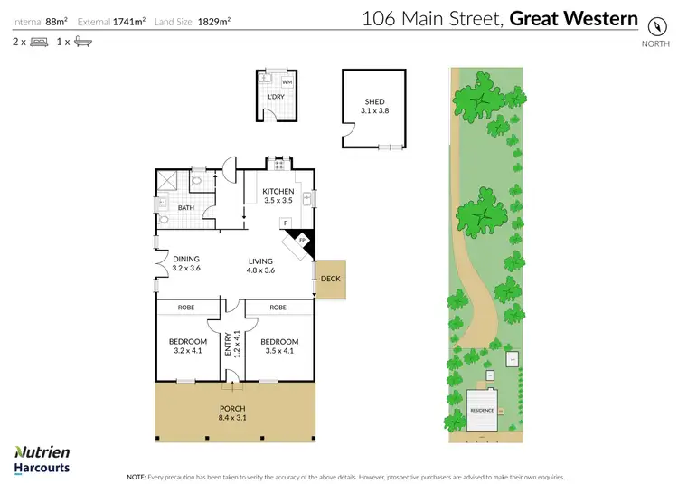 Floorplan of Homely house listing, 106 Main Street, Great Western VIC 3374