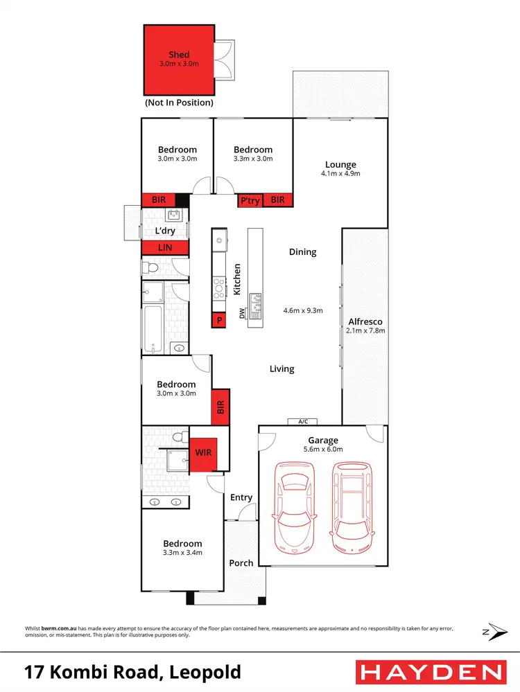Floorplan of Homely house listing, 17 Kombi Road, Leopold VIC 3224