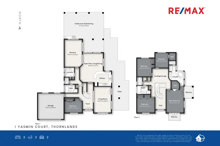 Floorplan of Homely house listing, 1 Yasmin Court, Thornlands QLD 4164