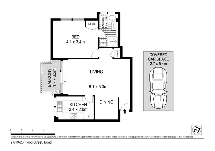 Floorplan of Homely apartment listing, 27/19-25 Flood Street, Bondi NSW 2026