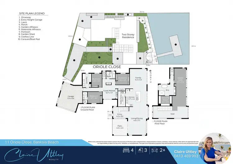 Floorplan of Homely house listing, 11 Oriole Close, Banksia Beach QLD 4507