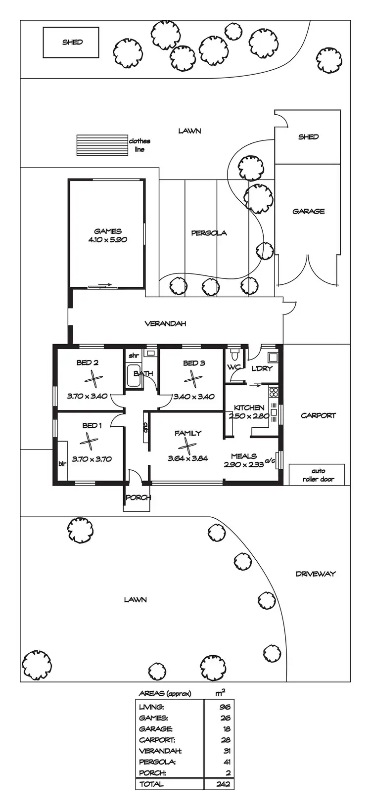 Floorplan of Homely house listing, 13 Dunbar Street, Davoren Park SA 5113