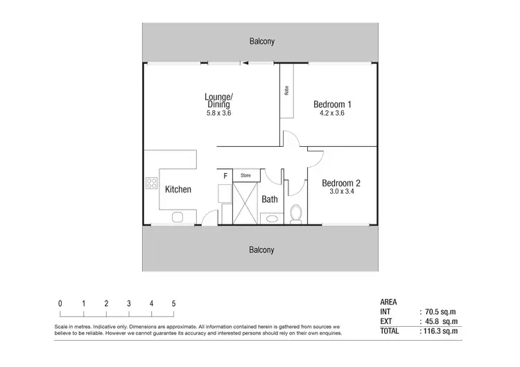 Floorplan of Homely unit listing, 4/39 Armstrong Street, Hermit Park QLD 4812
