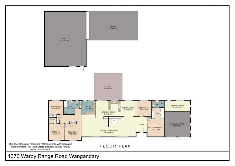 Floorplan of Homely house listing, 1370 Warby Range Road, Wangandary VIC 3678