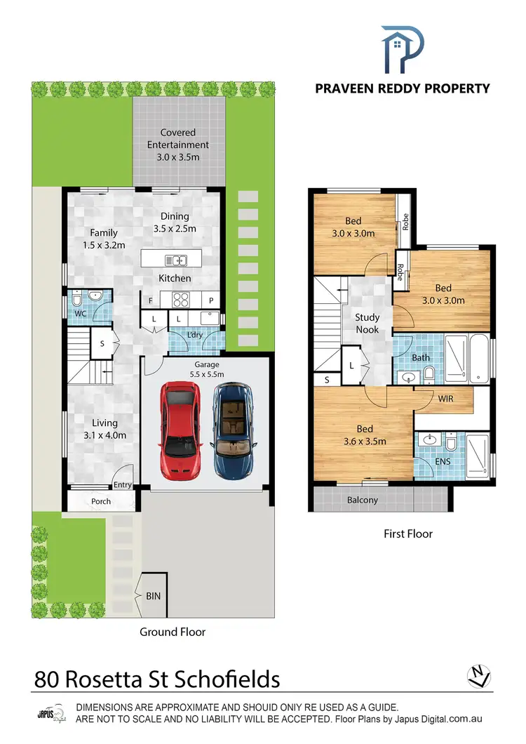 Floorplan of Homely house listing, 80 Rosetta Street, Schofields NSW 2762