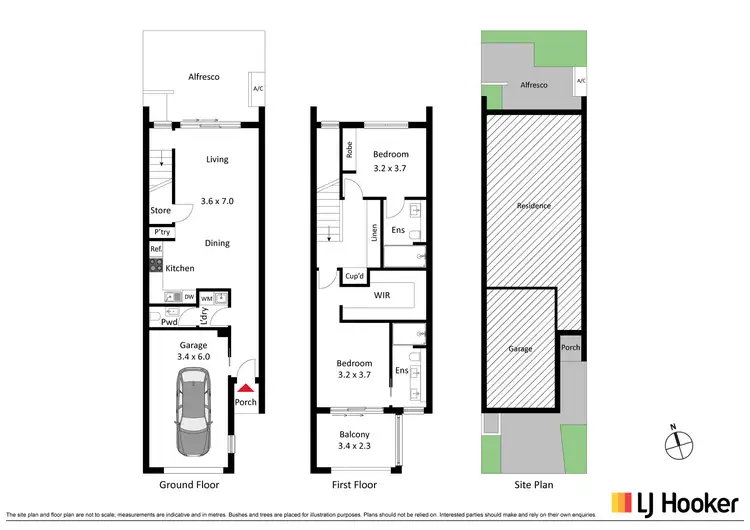 Floorplan of Homely townhouse listing, 33 Ehrlich Circuit, Watson ACT 2602