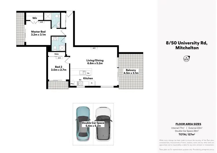 Floorplan of Homely apartment listing, 8/50 University Road, Mitchelton QLD 4053