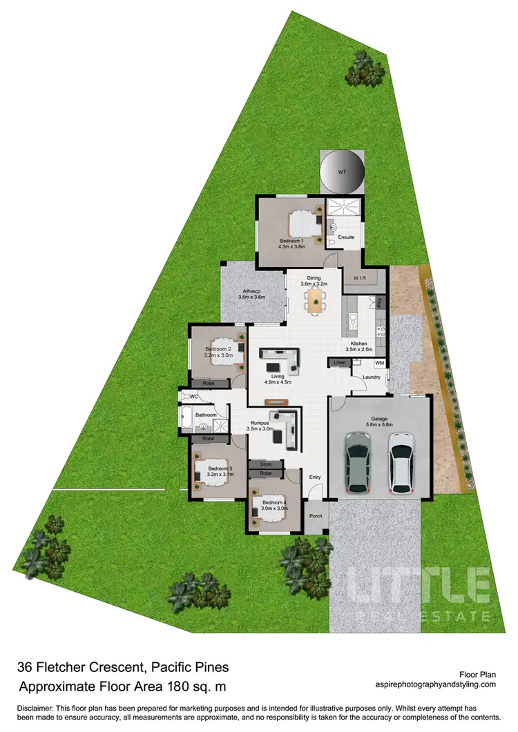 Floorplan of Homely house listing, 36 Fletcher Crescent, Pacific Pines QLD 4211