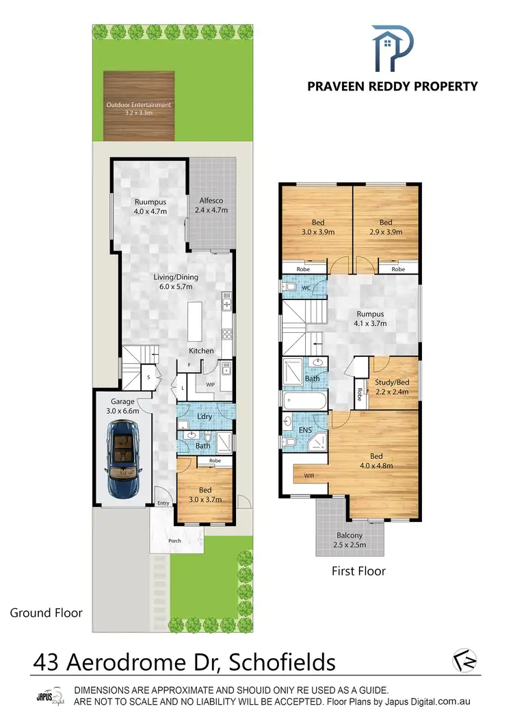 Floorplan of Homely house listing, 43 Aerodrome Drive, Schofields NSW 2762
