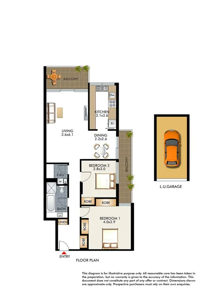 Floorplan of Homely apartment listing, 28/40-46 Penkivil Street, Bondi NSW 2026