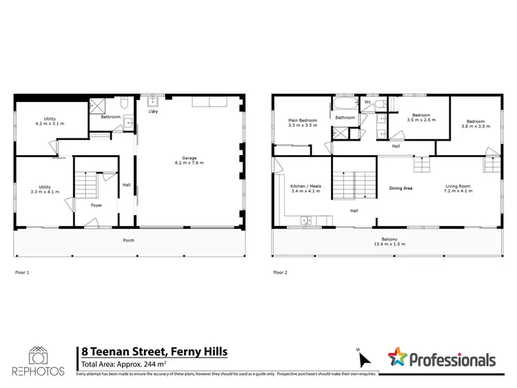 Floorplan of Homely house listing, 8 Teenan Street, Ferny Hills QLD 4055