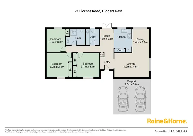 Floorplan of Homely house listing, 71 License Road, Diggers Rest VIC 3427
