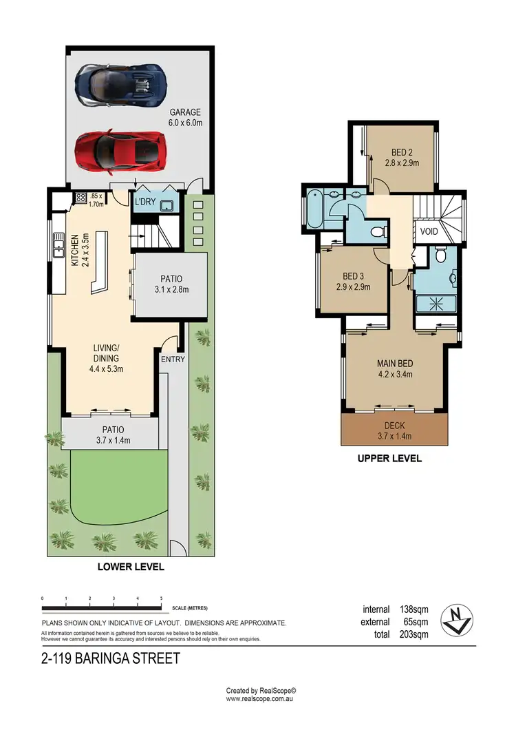 Floorplan of Homely townhouse listing, 2/119 Baringa Street, Morningside QLD 4170