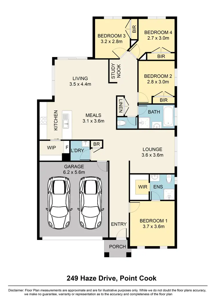 Floorplan of Homely house listing, 249 Haze Drive, Point Cook VIC 3030