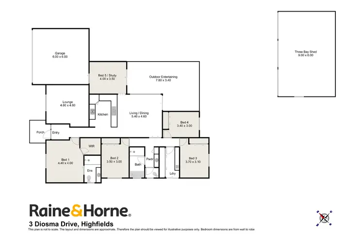 Floorplan of Homely house listing, 3 Diosma Drive, Highfields QLD 4352