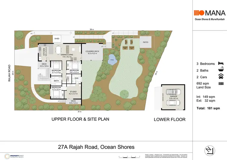 Floorplan of Homely house listing, 27A Rajah Road, Ocean Shores NSW 2483