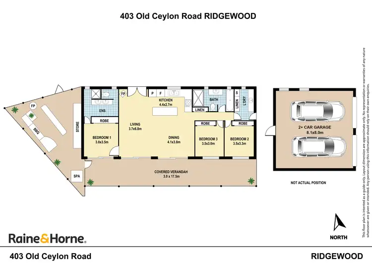 Floorplan of Homely house listing, 403 Old Ceylon Road, Ridgewood QLD 4563