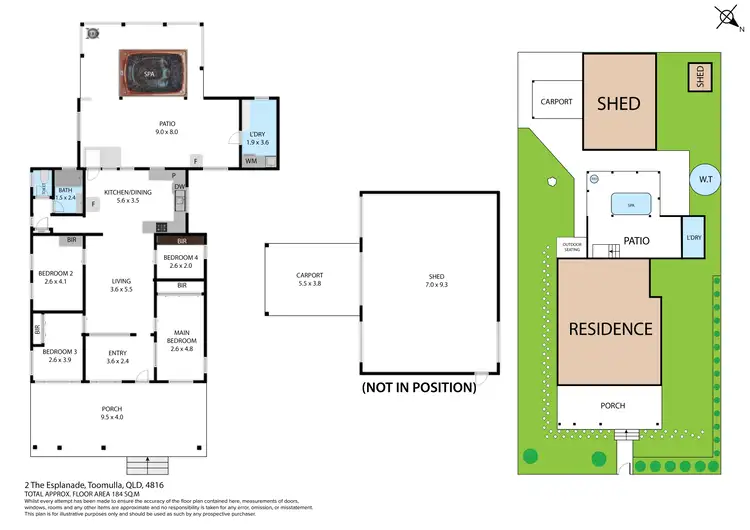 Floorplan of Homely house listing, 2 The Esplanade, Toomulla QLD 4816