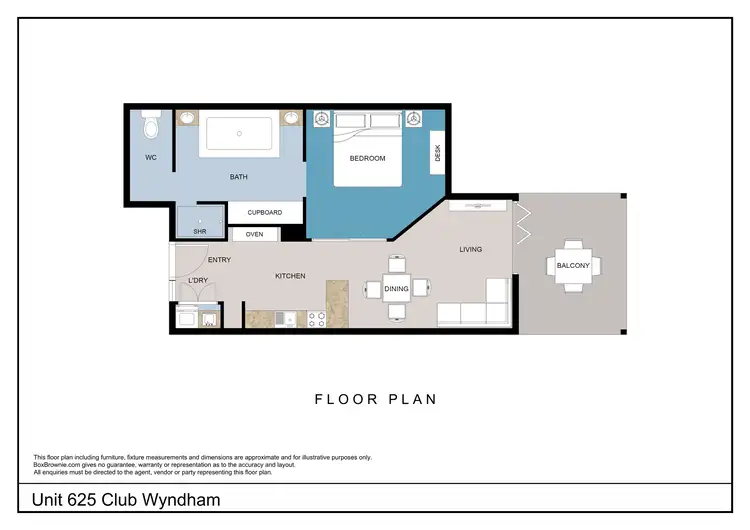 Floorplan of Homely unit listing, 625/9A Hermitage Drive, Airlie Beach QLD 4802
