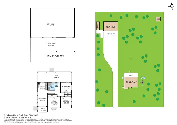 Floorplan of Homely house listing, 3 Parkway Place, Black River QLD 4818