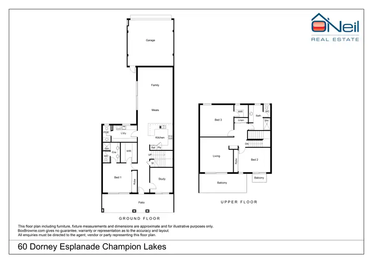 Floorplan of Homely house listing, 60 Dorney Esplanade, Champion Lakes WA 6111