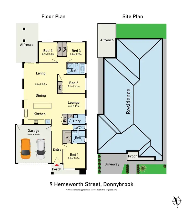 Floorplan of Homely house listing, 9 Hemsworth Street, Donnybrook VIC 3064