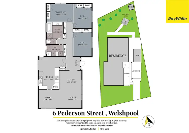 Floorplan of Homely house listing, 6 Pedersen St, Welshpool VIC 3966