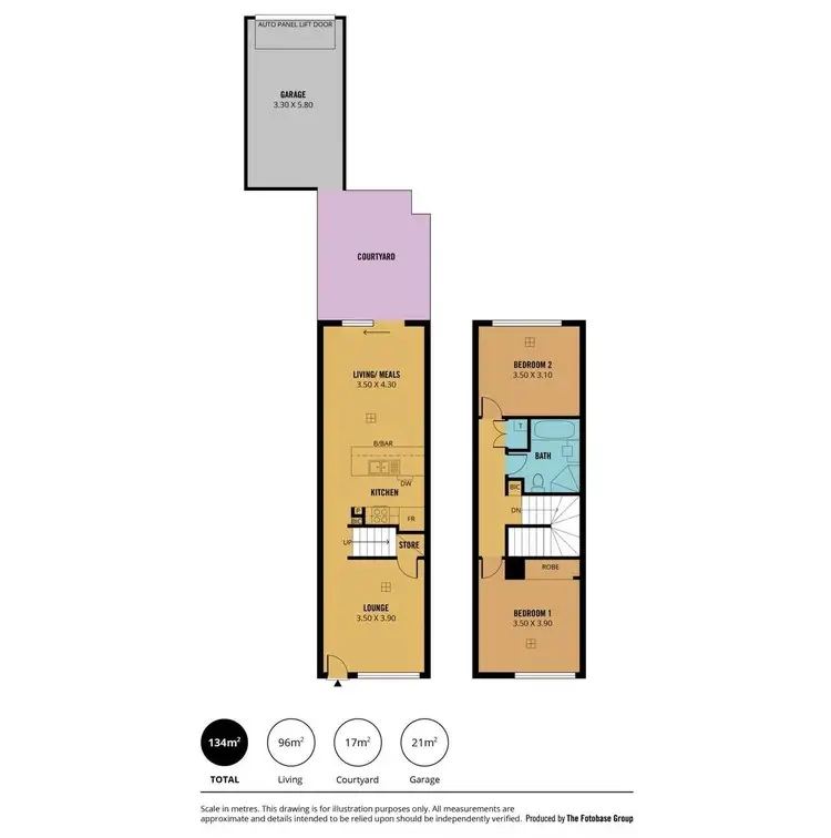 Floorplan of Homely townhouse listing, 10A Apprentice Street, St Clair SA 5011