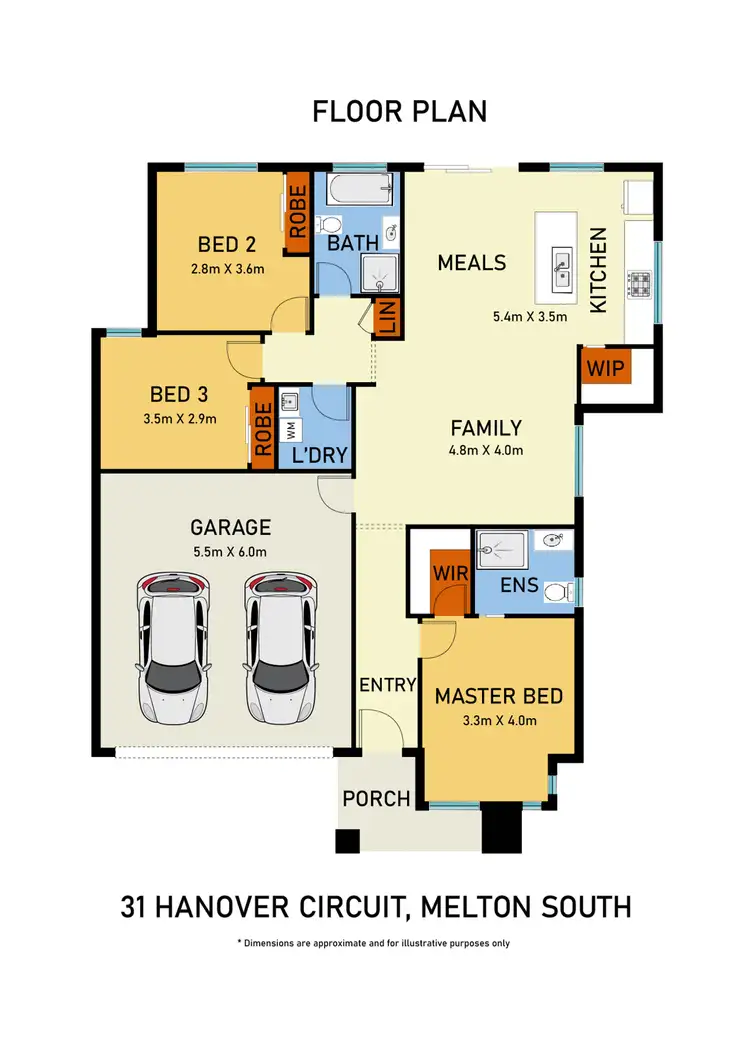 Floorplan of Homely house listing, 31 Hanover Circuit, Melton South VIC 3338