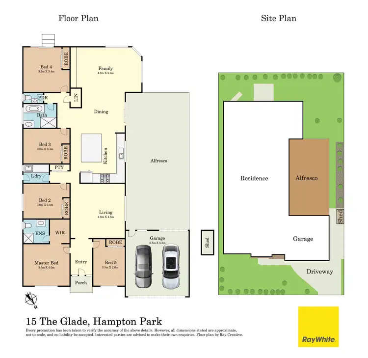 Floorplan of Homely house listing, 15 The Glade, Hampton Park VIC 3976
