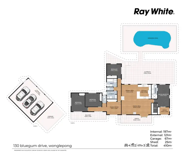 Floorplan of Homely house listing, 130 Bluegum Drive, Wonglepong QLD 4275