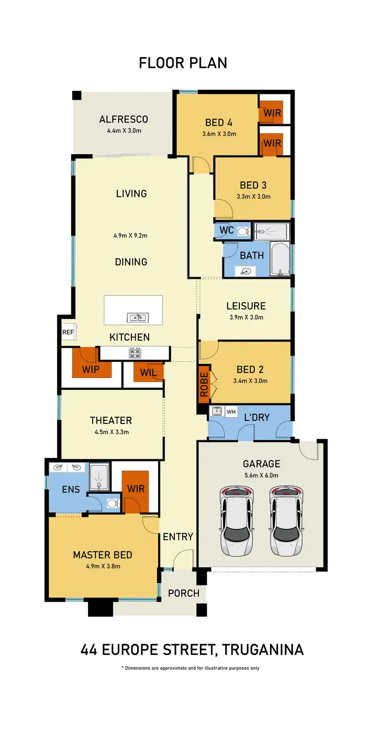 Floorplan of Homely house listing, 44 Europe Street, Truganina VIC 3029