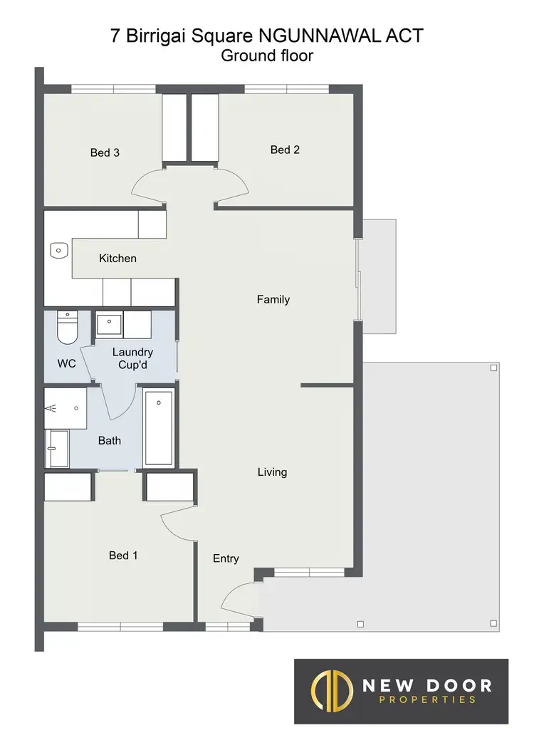 Floorplan of Homely house listing, 7 Birrigai Square, Ngunnawal ACT 2913