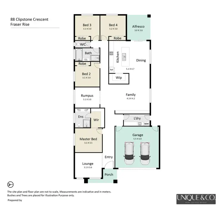 Floorplan of Homely house listing, 88 Clipstone Crescent, Fraser Rise VIC 3336